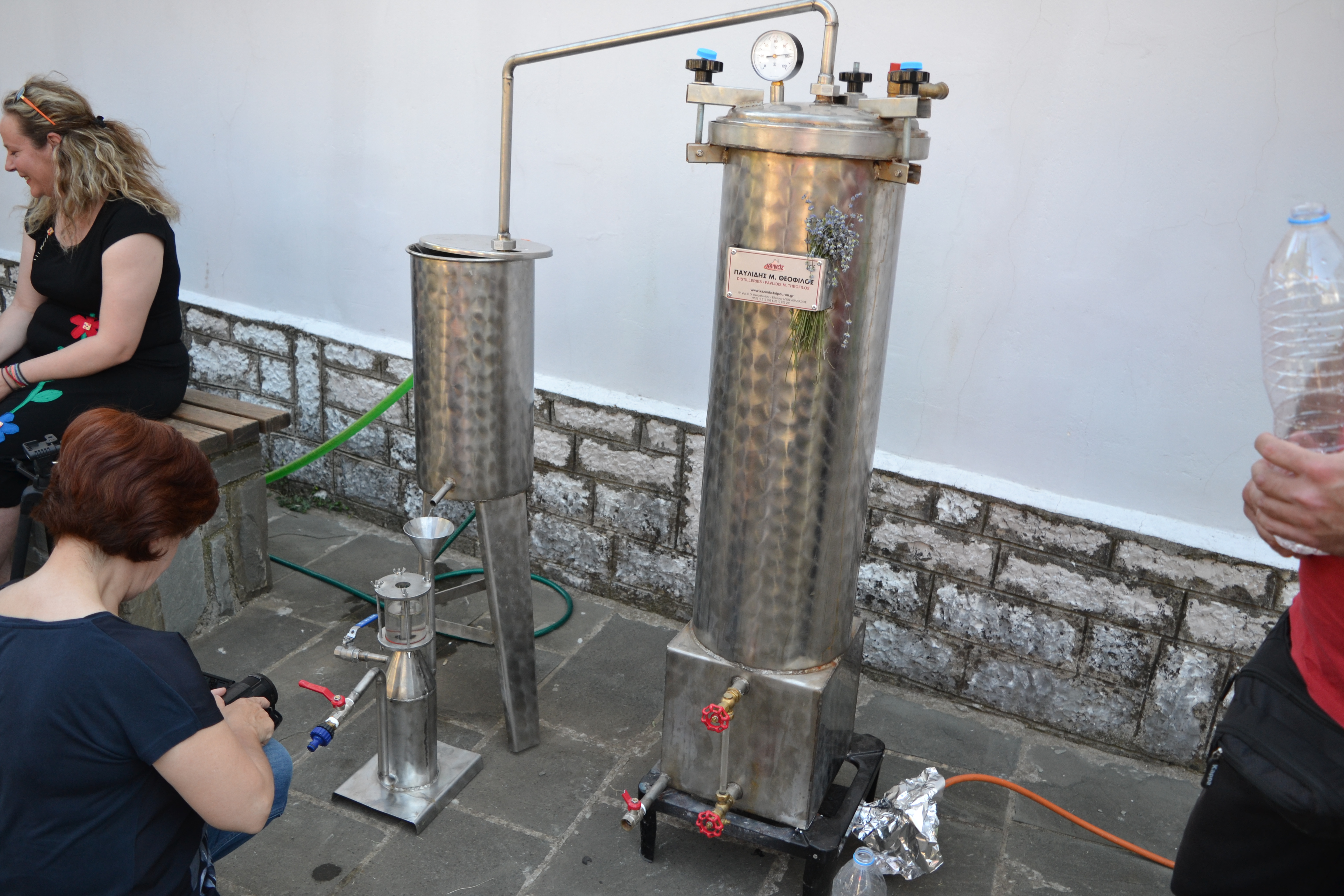 Demonstration of essential oil distillation