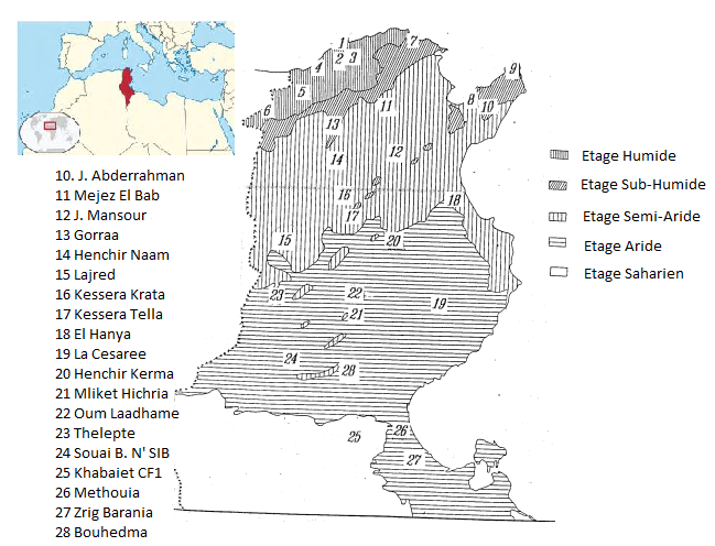 Location of Arboretums Location of Arboretums