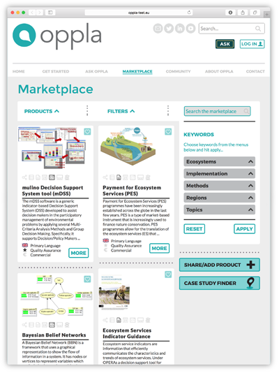 Oppla market place