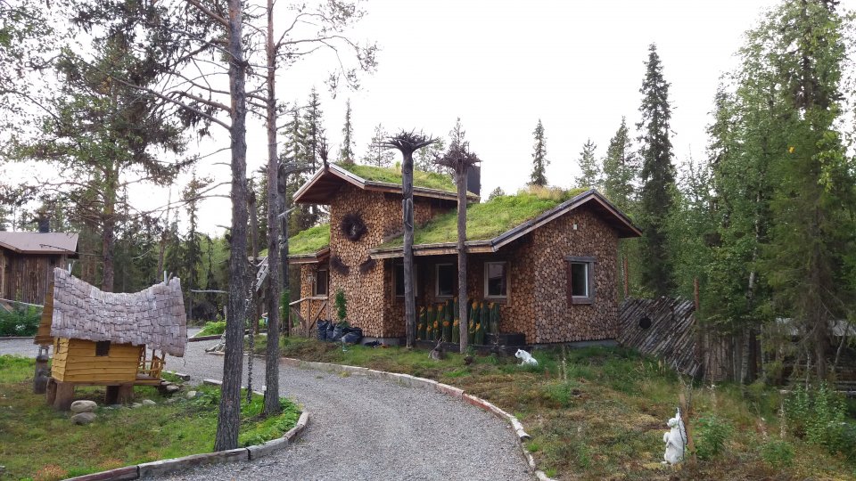 Green roof in the Village Elves Hideaway