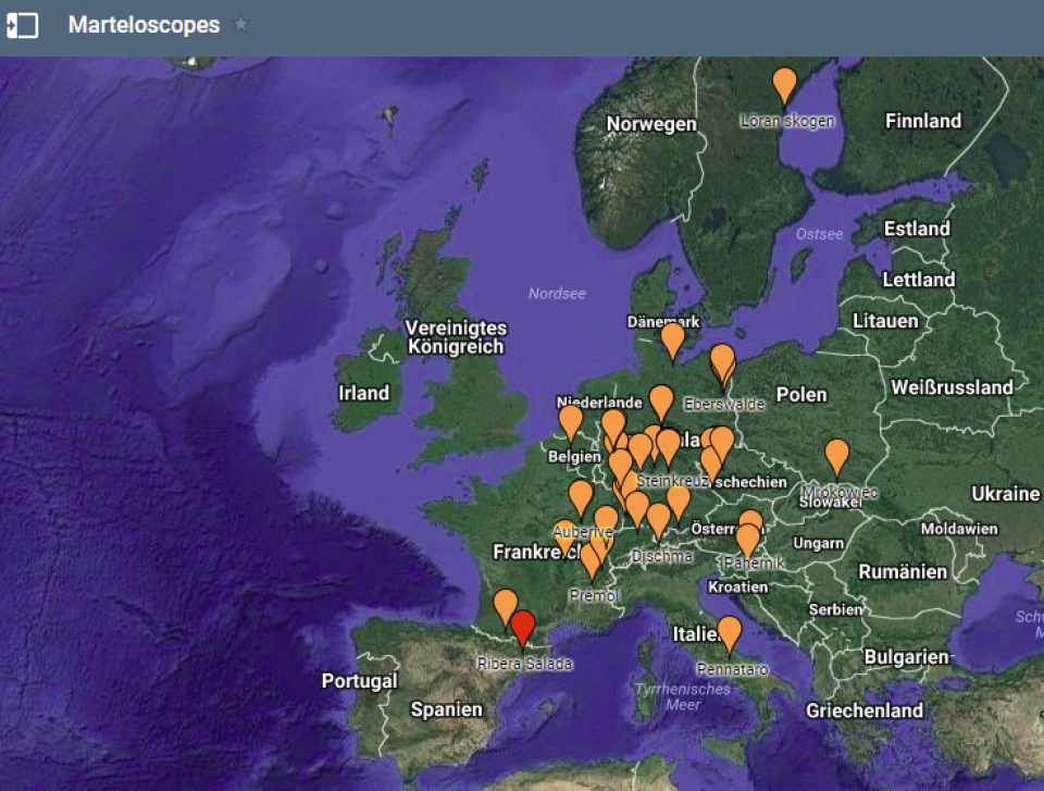 Marteloscope sites 