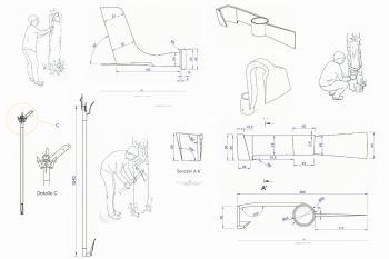 Data sheets for the manufacture of resin extraction tools