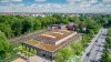 Public buildings go ahead and showcase the applicability of green roofs as in this case on a gym.