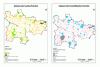 Cooling potential and flood mitigation potential map of Glasgow