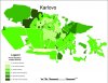 Map of flood regulation capacity of urban ecosystems in Karlovo (Nikolova and Nedkov, 2018)