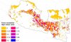 Map of the pollination capacity of Agriculture lands in Karlovo Municipality – ESTIMAP model