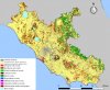 Land cover classification of the Latium region from a Sentinel-2 image – year 2016 (10 m2 spatial resolution). The classification yielded 11 different land cover classes, including 7 different physiognomic-structural categories of vegetation. The area inside the outline represents the municipality of Rome (from Fusaro et al., 2017)